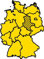 Bundesland Sachsen-Anhalt Karte