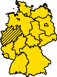 Bundesland Nordrhein-Westfalen Karte