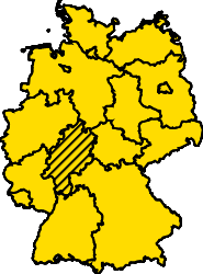 Bundesland Hessen Karte