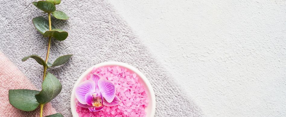 pinkes peeling mit orchidee