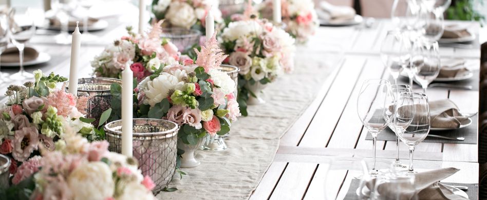 Die Hochzeitsdekoration