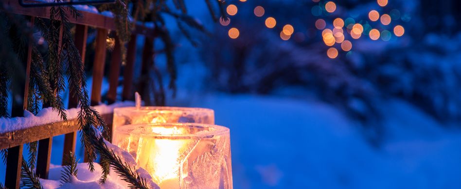 DIY: Windlichter aus Eis für den Außenbereich