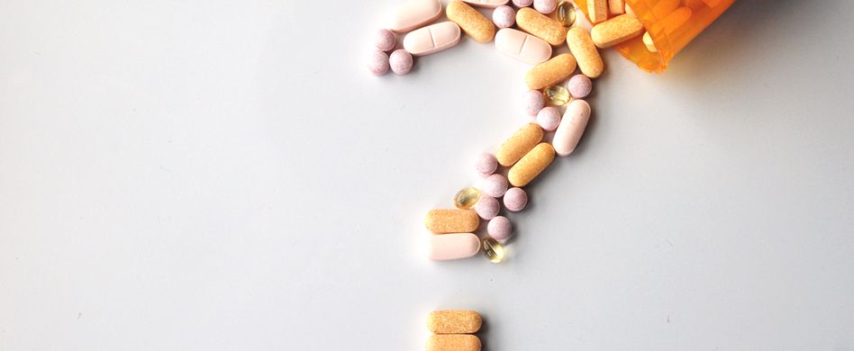 Tabletten Form Fragezeichen