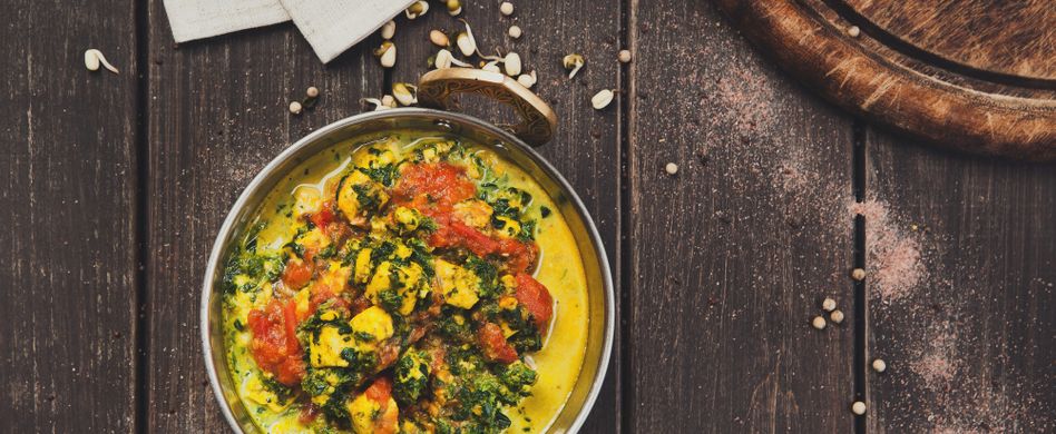 Gemüsecurry mit mariniertem Tofu