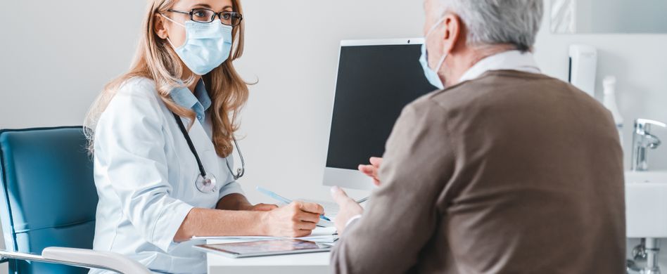 Arzt Gespräch mit Patienten