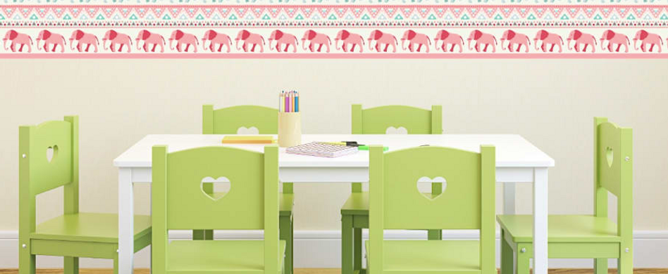 Mit Bordüren die Wände verschönern