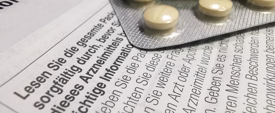 Tabletten mit Beipackzettel