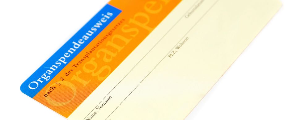 Organspendeausweis: So werden Sie zum Organspender