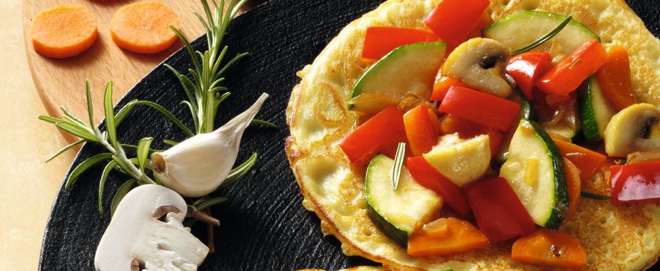 Pikante Pfannkuchen mit Gemüse