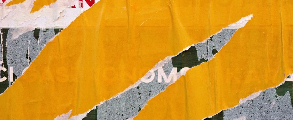 Von kurzer Lebensdauer: Beschädigung von Wahlplakaten