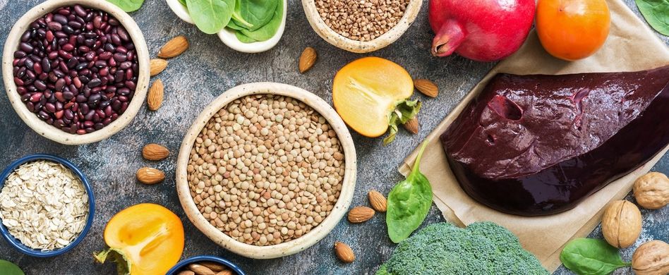 Wichtig für den Stoffwechsel: Lebensmittel mit viel Eisen